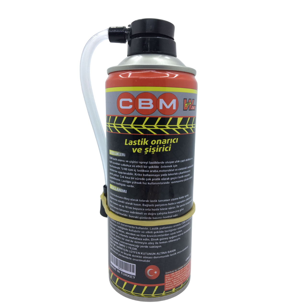 CBM Auto Moto Reparador Hinchador Neumáticos Kit Reparación de Pinchazos en Spray 400ml