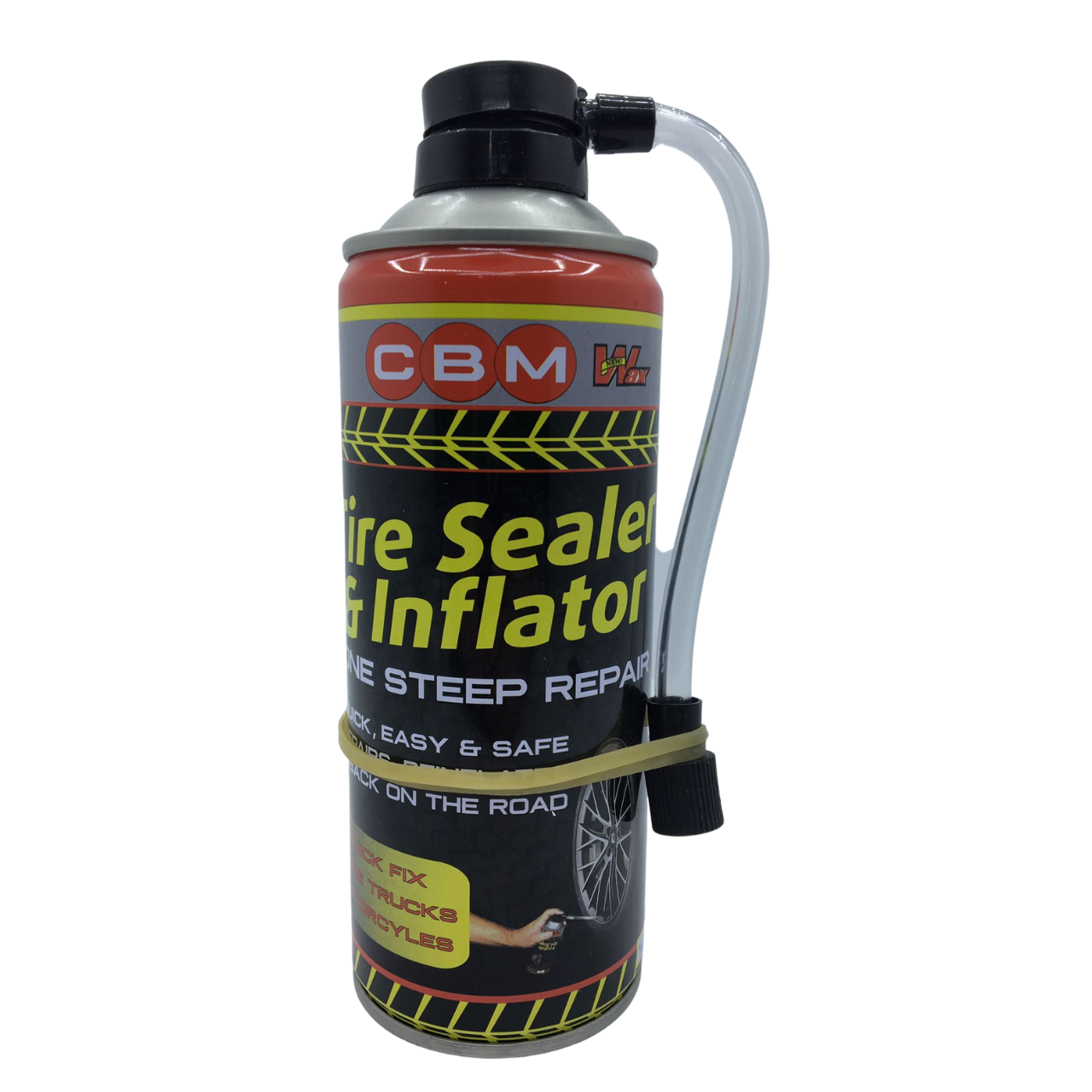 CBM Auto Moto Reparador Hinchador Neumáticos Kit Reparación de Pinchazos en Spray 400ml