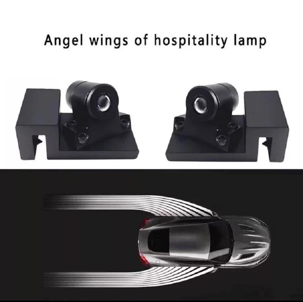 Ángel Led alas de ángel blancas de 12 voltios para coche y moto