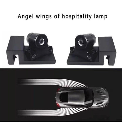Ángel Led alas de ángel blancas de 12 voltios para coche y moto