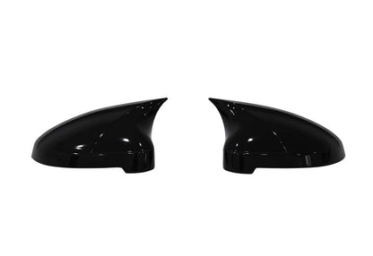 Audi A5 B9 Señalizador 2016-2020 Tapa de Espejo Batwing Murciélago Piano Negro Plástico ABS