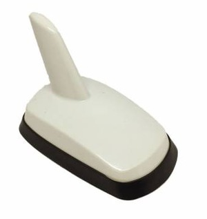 Antena decorativa de techo con diseño de espiga de Audi en forma de cola de ballena, color blanco