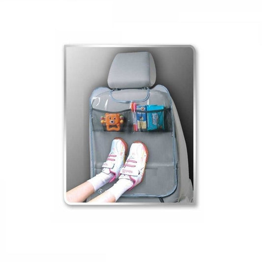 Funda trasera de asiento con bolsillos Automix transparente