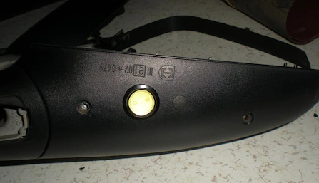 2 unidades de luz diurna Eagle Eye LED para espejo, blanca