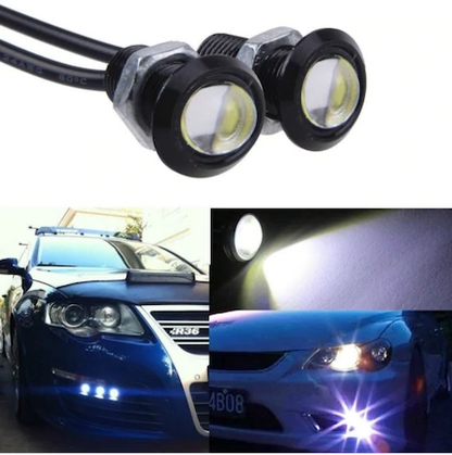 2 unidades de luz diurna Eagle Eye LED para espejo, blanca