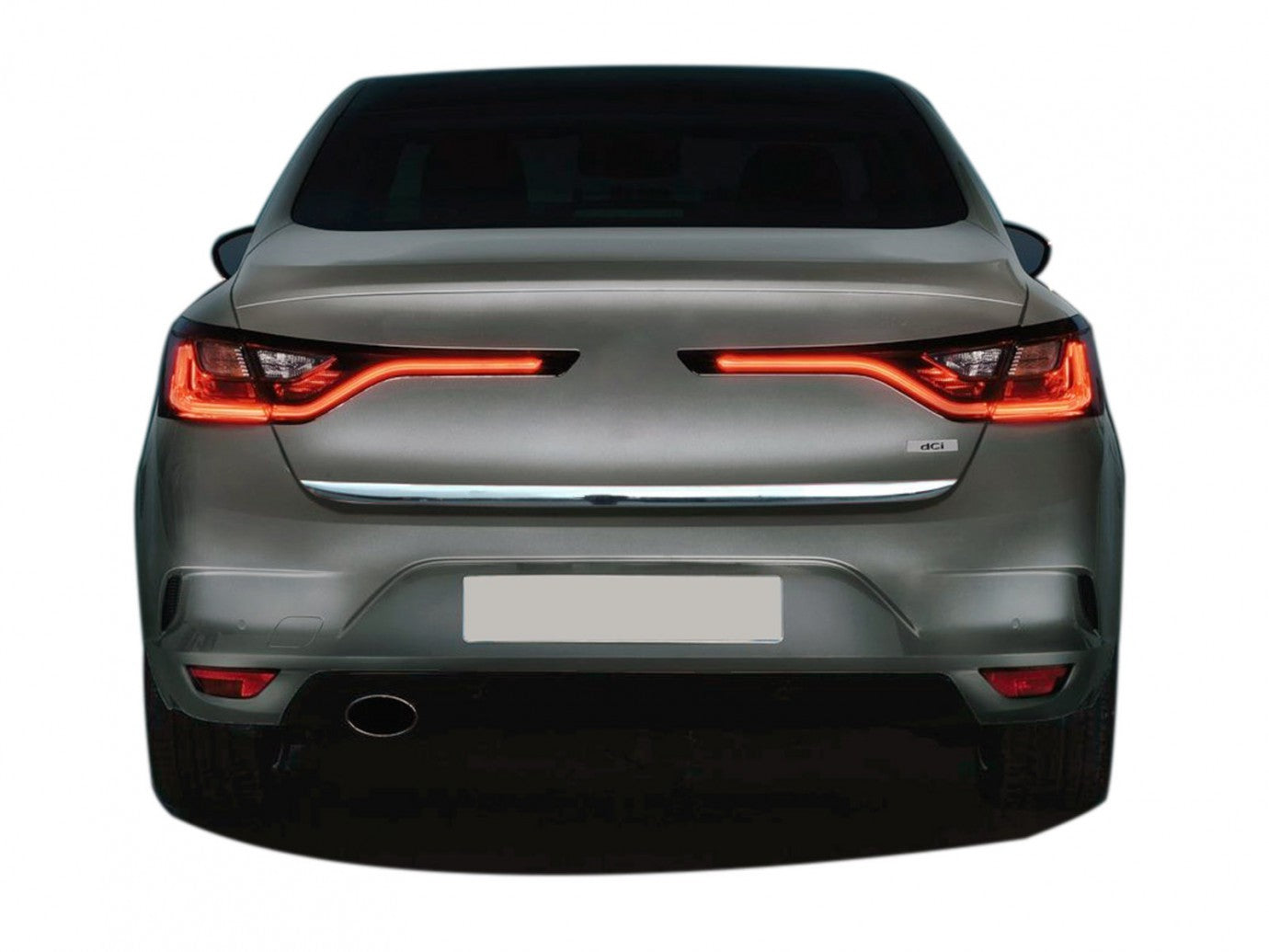 Embellecedor Cromado Inferior Maletero Renault Megane 4 Sedan 2016 y posteriores