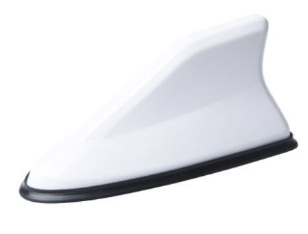 Antena de techo blanca de ballena tiburón, cola de pez eléctrica, tipo nuevo