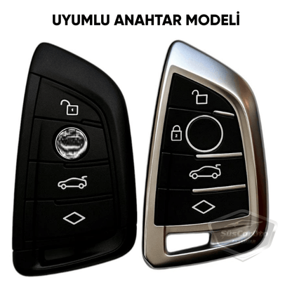 Funda de silicona para llave de coche BMW Serie 1, 3, 5, 6, 7 G32 G30 G20 G11 y X1 X3 X5 X6 X7 y Z4 M, carcasa amortiguadora de llave, llavero, gris titanio oscuro PNT110