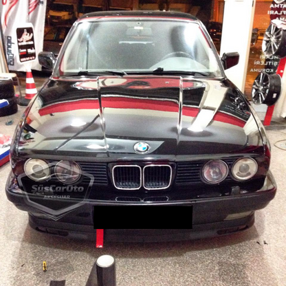 Labio Universal Laguna compatible con BMW Serie 5 E34 1987-1996, labio delantero flexible, 2 piezas, separador de paragolpes, faldón delantero