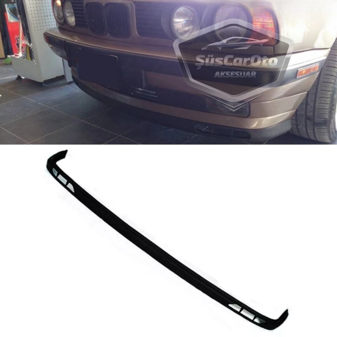 Labio Universal Laguna compatible con BMW Serie 5 E34 1987-1996, labio delantero flexible, 2 piezas, separador de paragolpes, faldón delantero