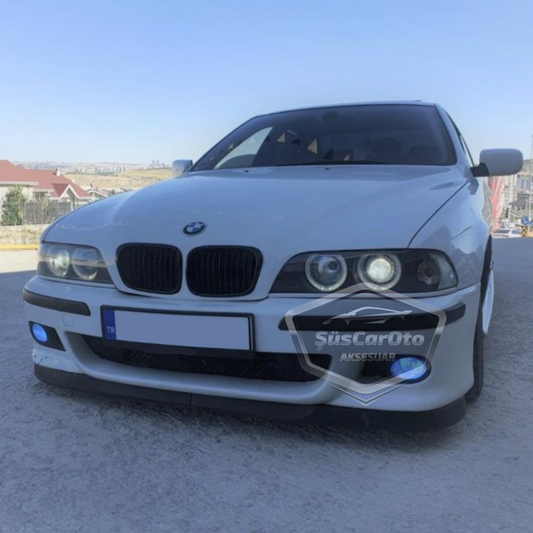BMW Serie 5 E39 1995-2004 Compatible Universal Astra H Labio Flexible Delantero 2 Piezas Bajo Parachoques Lengüeta Guardabarros Delantero Adicional