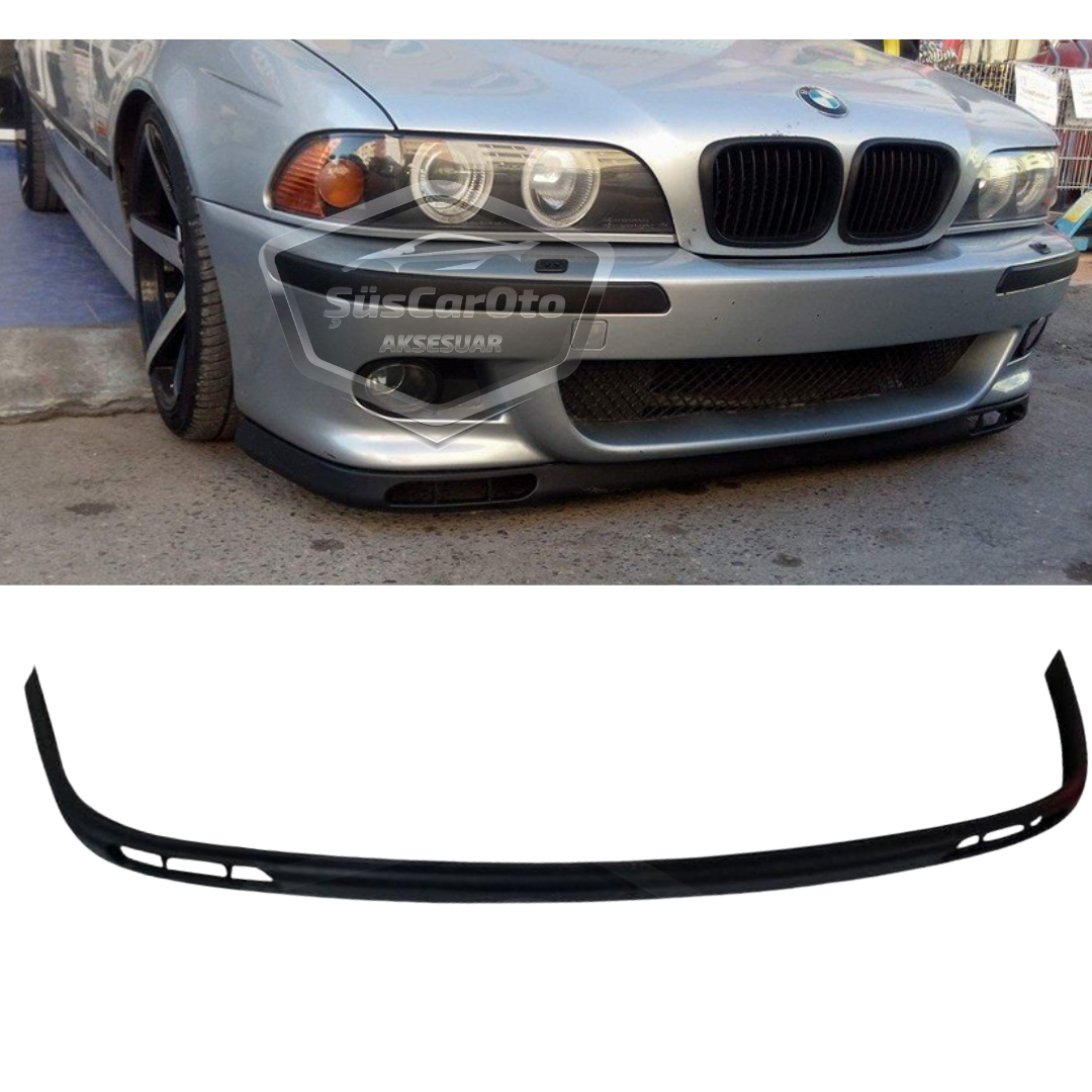 BMW Serie 5 E39 1995-2004 compatible, labios universales Laguna, labios frontales flexibles, 2 piezas, extensión de parachoques delantero, alerón inferior, guardabarros
