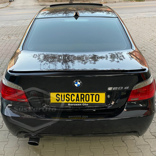 Alerón trasero tipo Samurai M3 para BMW Serie 5 E60 2003-2010, moldura de maletero, negro brillante Piano Black