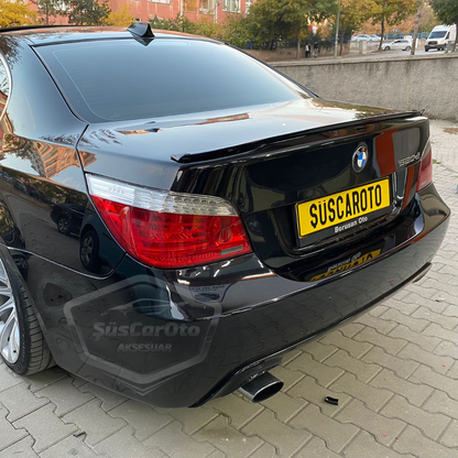 Alerón trasero tipo Samurai M3 para BMW Serie 5 E60 2003-2010, moldura de maletero, negro brillante Piano Black