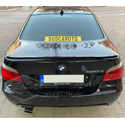 Alerón trasero tipo Samurai M3 para BMW Serie 5 E60 2003-2010, moldura de maletero, negro brillante Piano Black