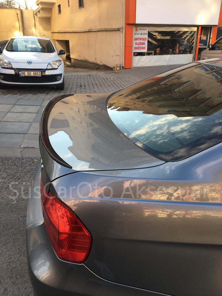 Spoiler para maletero BMW E90 318 320 325 330 Negro Piano-Blanco