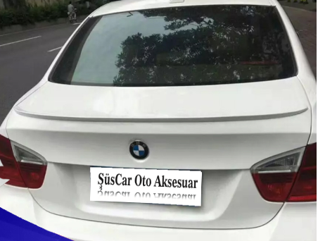 Spoiler para maletero BMW E90 318 320 325 330 Negro Piano-Blanco