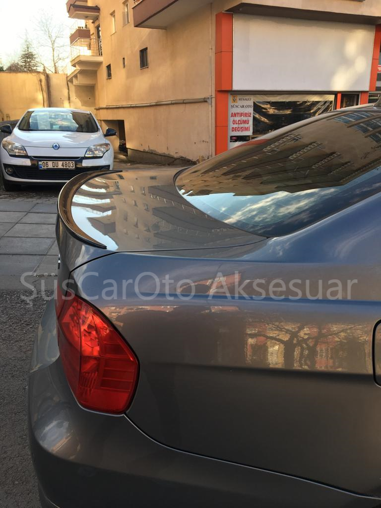 Spoiler para maletero BMW E90 318 320 325 330 Negro Piano-Blanco