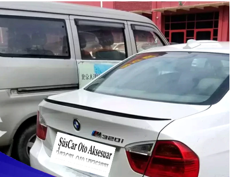 Spoiler para maletero BMW E90 318 320 325 330 Negro Piano-Blanco