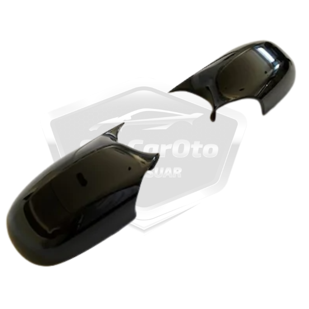 BMW E90 LCI Facelift 2008-2011 Serie 3 Tapas de Espejo Murciélago Bat Wing Negro Piano Plástico ABS
