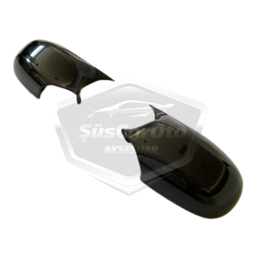 BMW E90 LCI Facelift 2008-2011 Serie 3 Tapas de Espejo Murciélago Bat Wing Negro Piano Plástico ABS