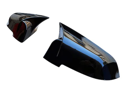 BMW F10 LCI 2013-2016 Carcasa de espejo retrovisor de murciélago estilo Batman, acabado Piano Black, plástico ABS