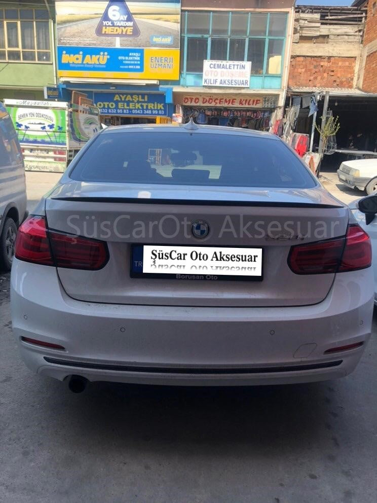 BMW F30 320i 320d Alerón de Maletero 12-16 Negro Piano-Blanco