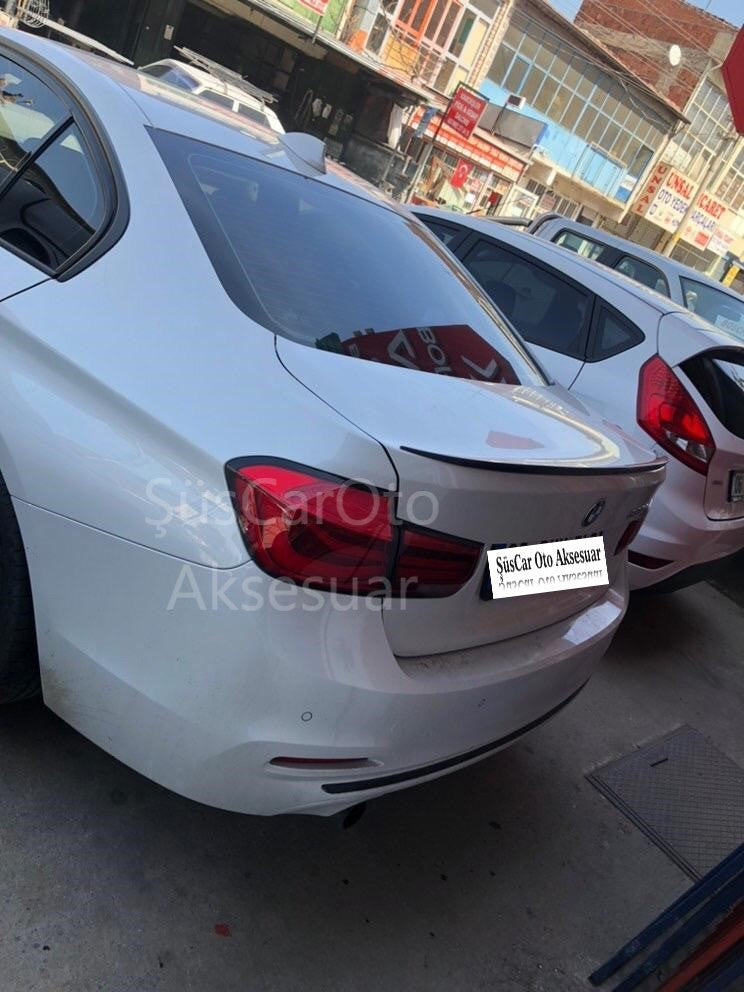 BMW F30 320i 320d Alerón de Maletero 12-16 Negro Piano-Blanco