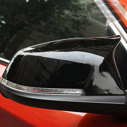 BMW F30-F32-F20 2012-2018 Cubierta de espejo de murciélago Batman, plástico ABS Piano Black