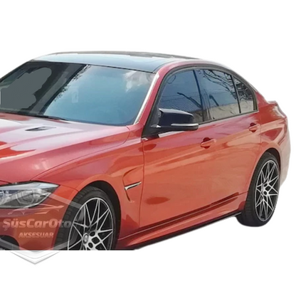 BMW F30-F32-F20 2012-2018 Cubierta de espejo de murciélago Batman, plástico ABS Piano Black