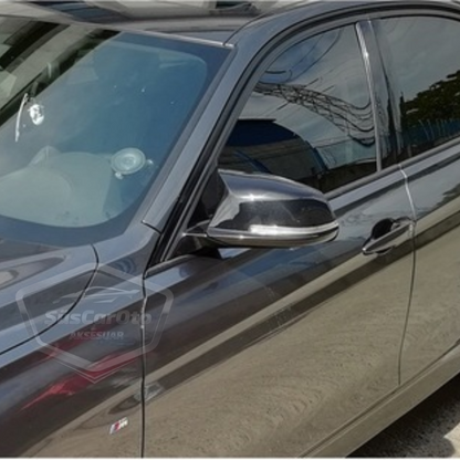 BMW F30-F32-F20 2012-2018 Cubierta de espejo de murciélago Batman, plástico ABS Piano Black
