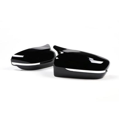 BMW G22-G23-G26 Serie 4 Batman Tapa de espejo tipo murciélago Piano Black Plástico ABS