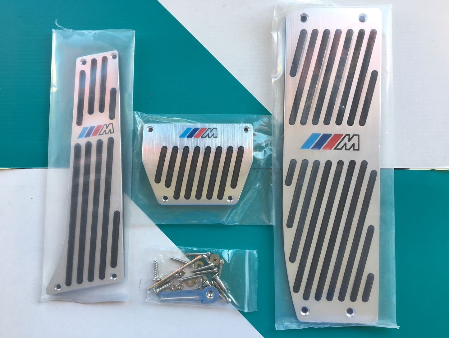 Juego de pedales BMW automáticos, cromados originales, X1 E46 E90 E92 E93