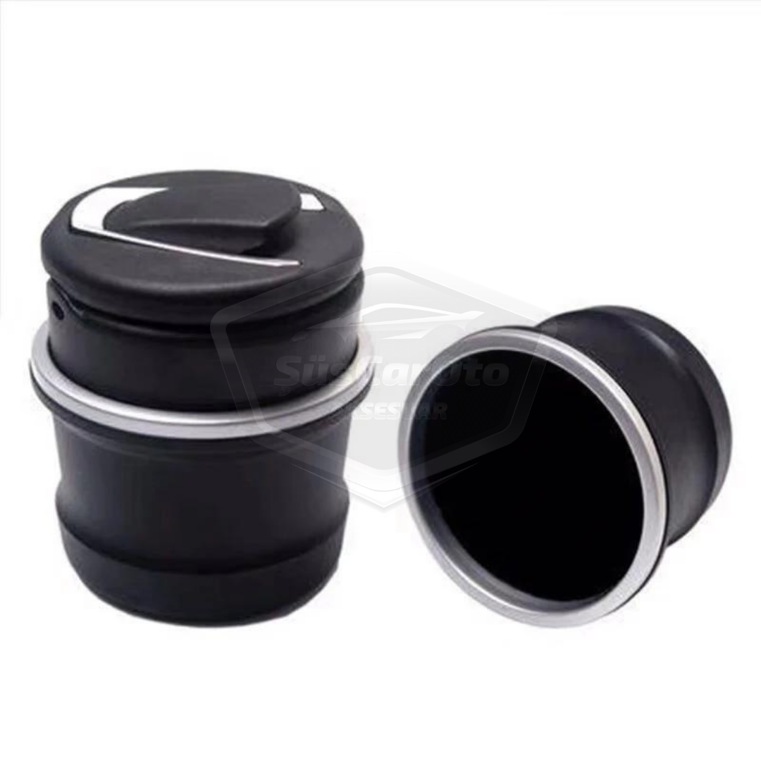 Cenicero de coche deportivo tipo BMW con portavasos, cenicero de coche, cenicero de coche, negro