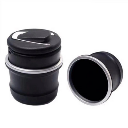 Cenicero de coche deportivo tipo BMW con portavasos, cenicero de coche, cenicero de coche, negro