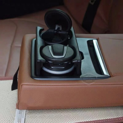 Cenicero de coche deportivo tipo BMW con portavasos, cenicero de coche, cenicero de coche, negro