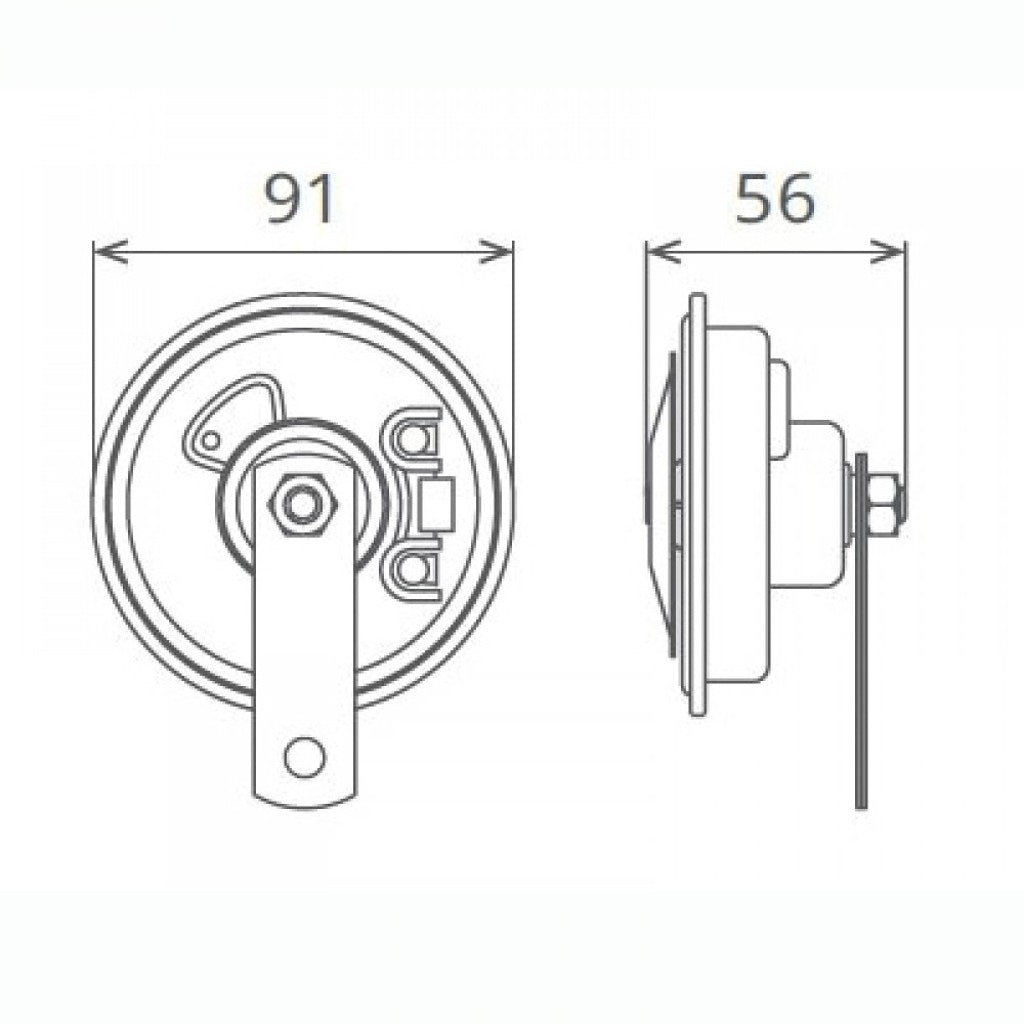 Bocina Bosch Di Dit 2 Unidades 12V 110 dB