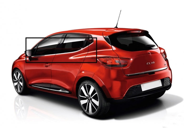 Renault Clio 4 HB molduras cromadas para ventanas, 8 piezas, 2012 y posteriores