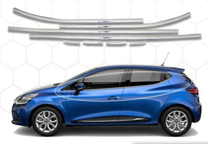 Renault Clio 4 HB molduras cromadas para ventanas, 8 piezas, 2012 y posteriores