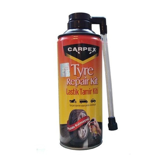 Carpex Spray Reparador e Inflador de Neumáticos Kit de Reparación de Neumáticos 300ml