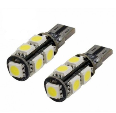 Bombilla de estacionamiento intermitente Carub 9 LED, sin base, LED intermitente blanco