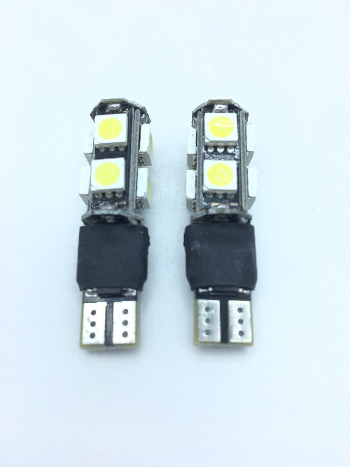 Bombilla de estacionamiento intermitente Carub 9 LED, sin base, LED intermitente blanco
