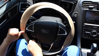 CARUB Funda de Volante Beige para Coser con Aguja