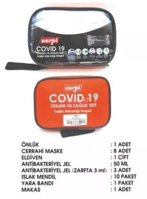 Carpi Kit de Prevención y Salud Covid 19, certificado por el Ministerio de Sanidad