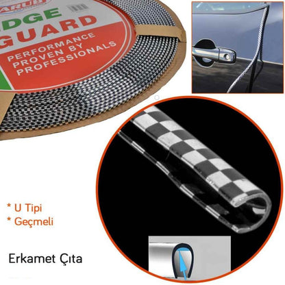 Carub Elkamet Protector de puertas de coche Antichoque Color NEGRO