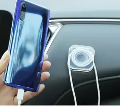 CARUB Soporte Adhesivo Transparente de Silicona Nano para Teléfono Gel