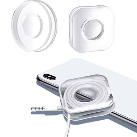 CARUB Soporte Adhesivo Transparente de Silicona Nano para Teléfono Gel