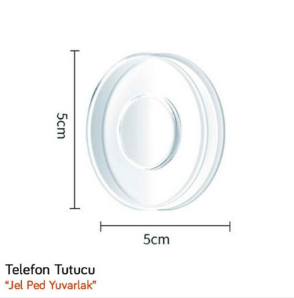 CARUB Soporte Adhesivo Transparente de Silicona Nano para Teléfono Gel