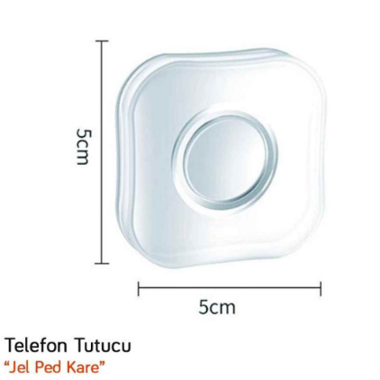 CARUB Soporte Adhesivo Transparente de Silicona Nano para Teléfono Gel