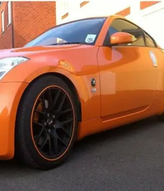 Carub Embellecedor de llanta de coche, cinta embellecedora de llanta de neumático, 8 metros, NARANJA